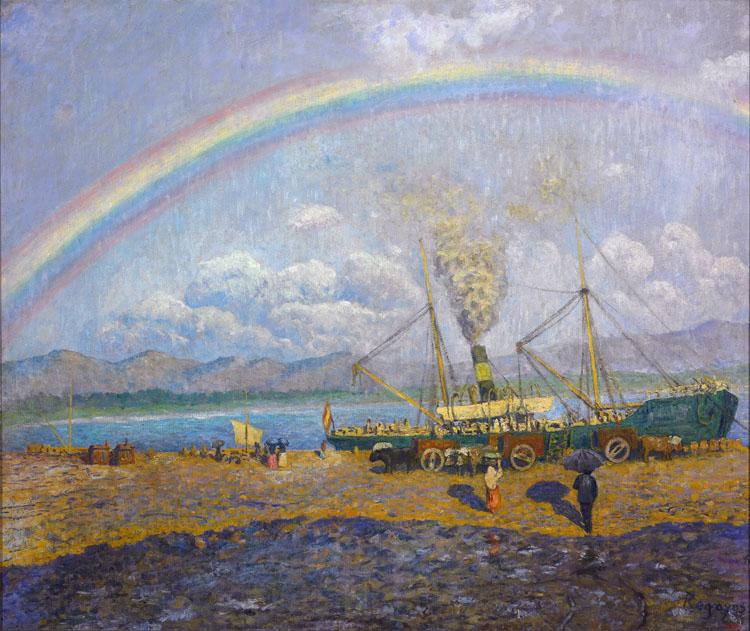 Dario de Regoyos The Rainbow (nn02) Norge oil painting art